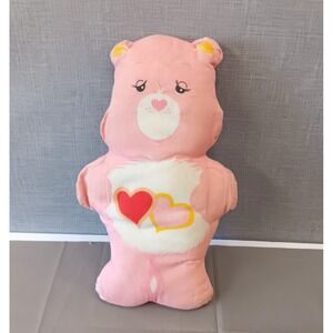 Vintage 80s Care Bears Love-A-Lot Bear Cut & Sew Handmade Plush Stuffed Animal